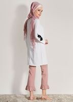 Vêtements hijab ÉCRU TUNIQUE IMPRIMÉ FLEURS 891310