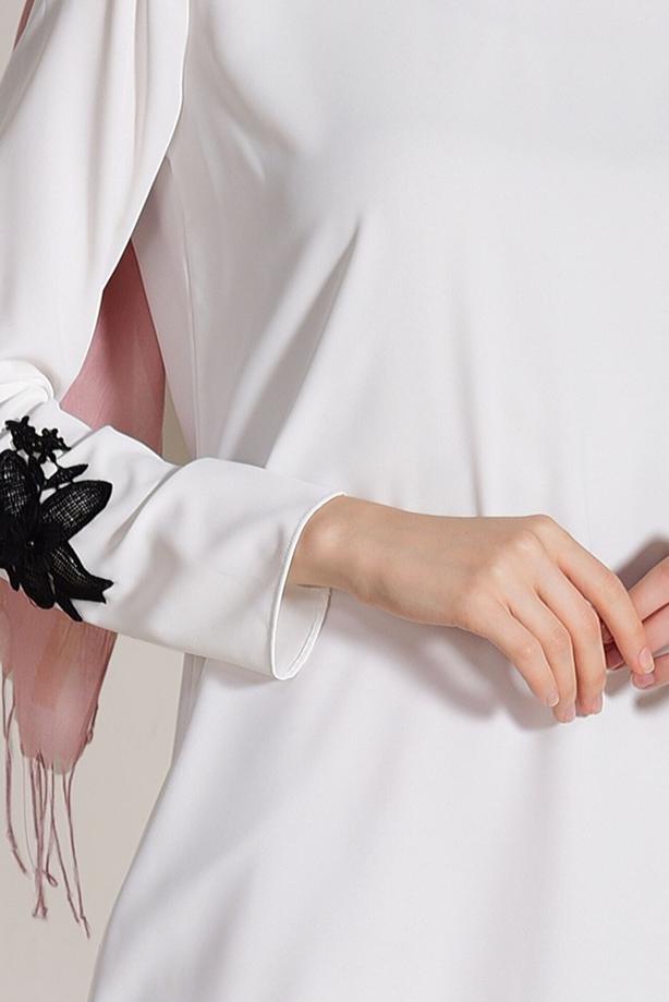 Vêtements hijab  FLOWER PRINTED TUNIC 891310  - TRENDTESETTÜR