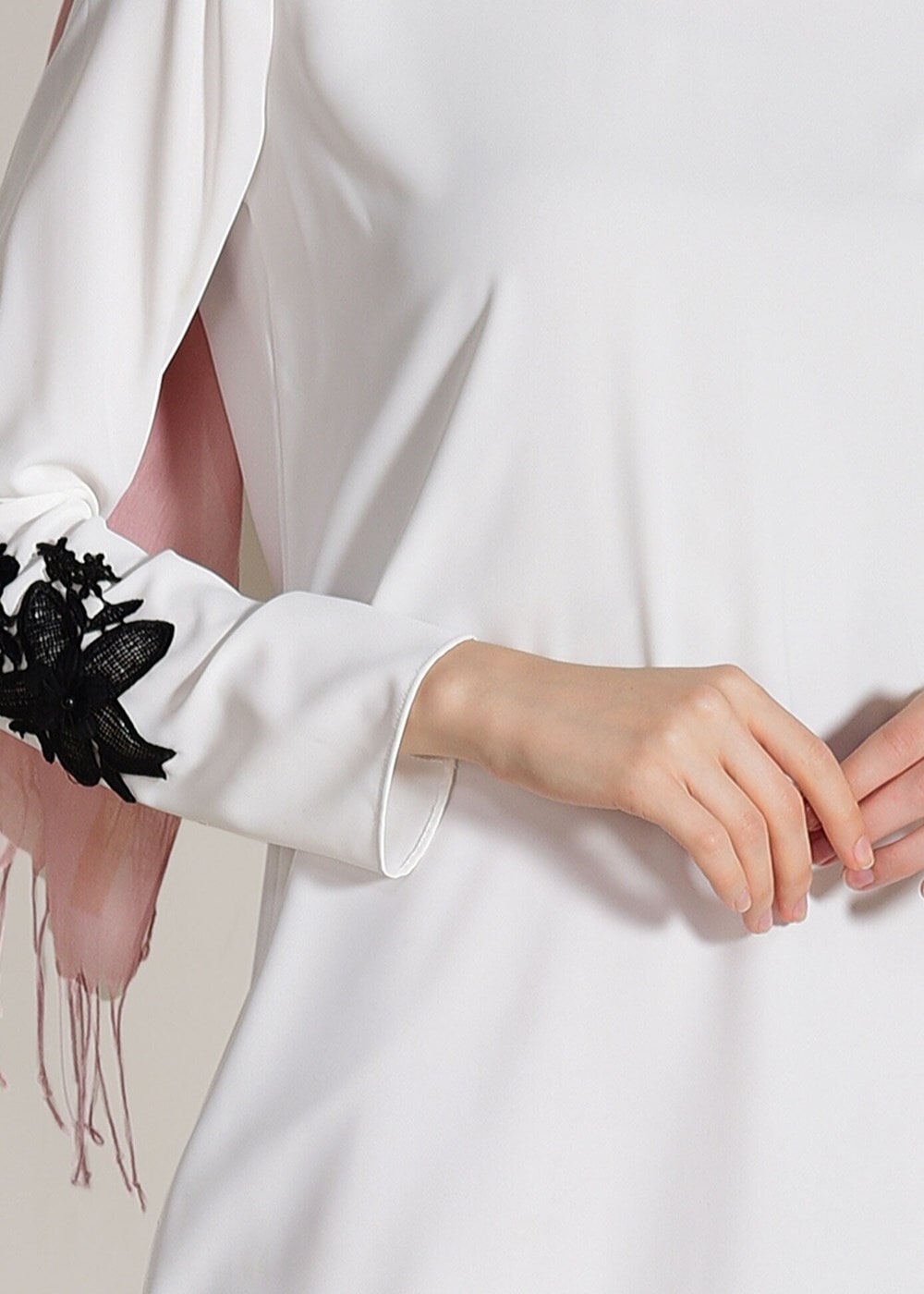 Vêtements hijab ÉCRU TUNIQUE IMPRIMÉ FLEURS 891310