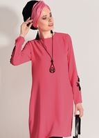 Vêtements hijab CORAIL TUNIQUE IMPRIMÉ FLEURS 891310