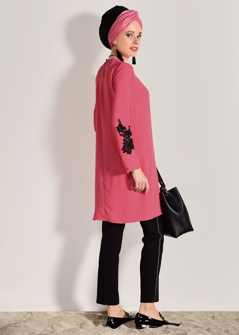 Vêtements hijab CORAIL TUNIQUE IMPRIMÉ FLEURS 891310