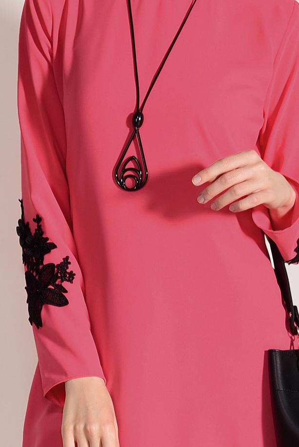 Vêtements hijab  FLOWER PRINTED TUNIC 891310  - TRENDTESETTÜR