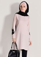 Vêtements hijab POUDRE TUNIQUE IMPRIMÉ FLEURS 891310