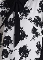 Tesettür giyim SİYAH T 9785-1 Asmiray- 2&prime;li Desenli Tunik