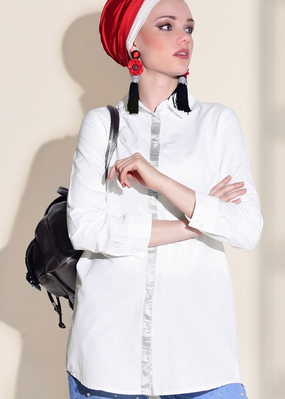 Hijab clothing WHITE TUNIC 03031 