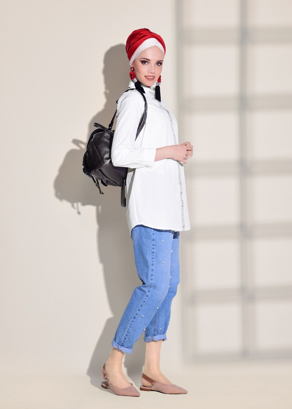 Hijab clothing WHITE TUNIC 03031 