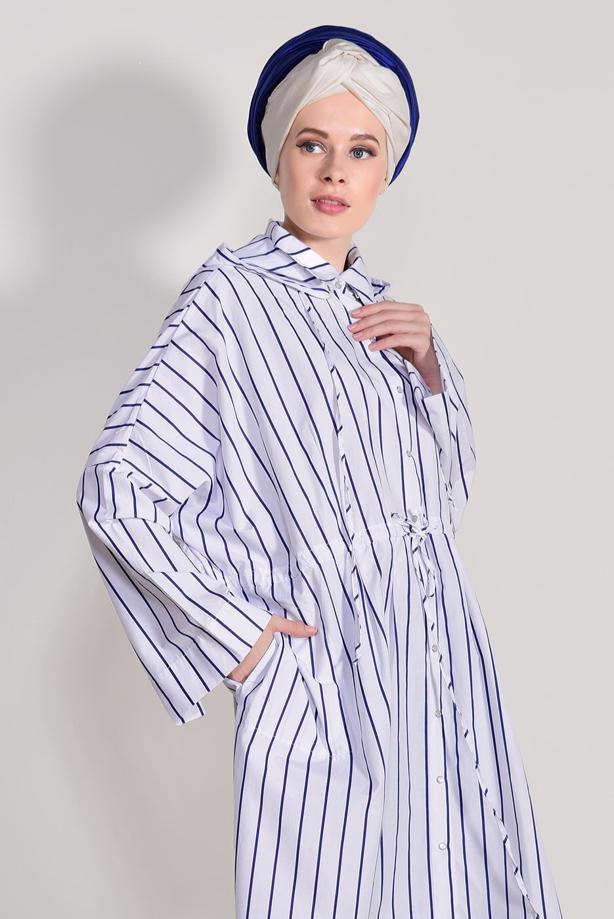 Hijab clothing  ELASTIC AT THE WAIST TUNIC 11034  - TRENDTESETTÜR