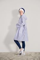 Hijab clothing WHITE ELASTIC AT THE WAIST TUNIC 11034 