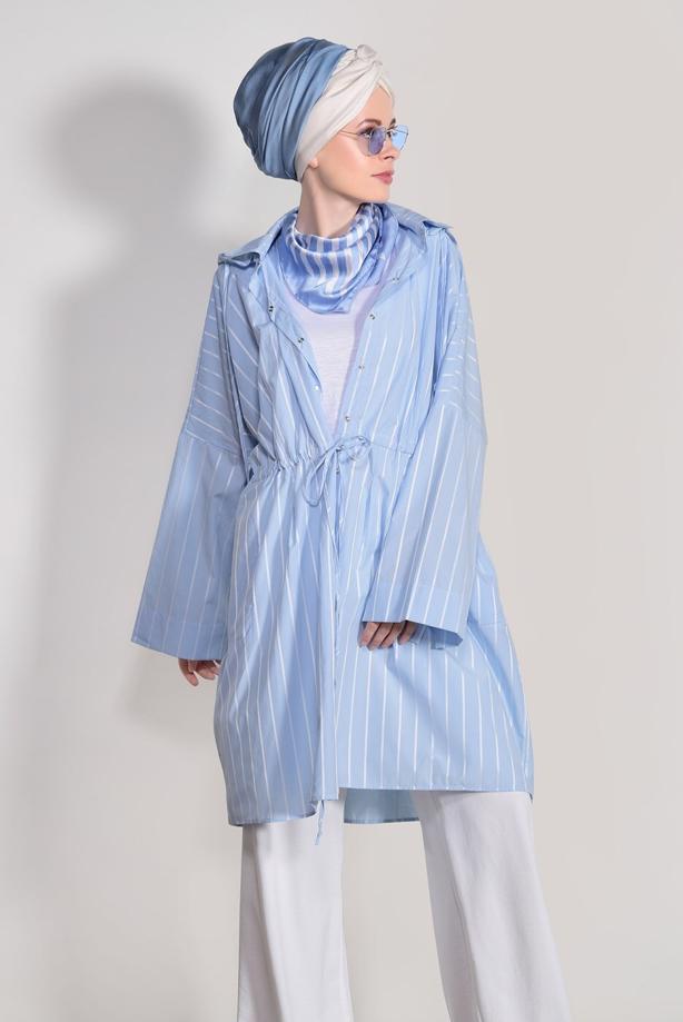 Hijab clothing  ELASTIC AT THE WAIST TUNIC 11034  - TRENDTESETTÜR