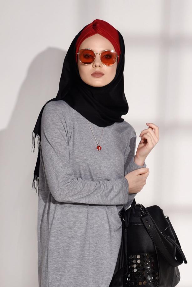 Vêtements hijab  T 17315 Allday-Spor Tunik - TRENDTESETTÜR