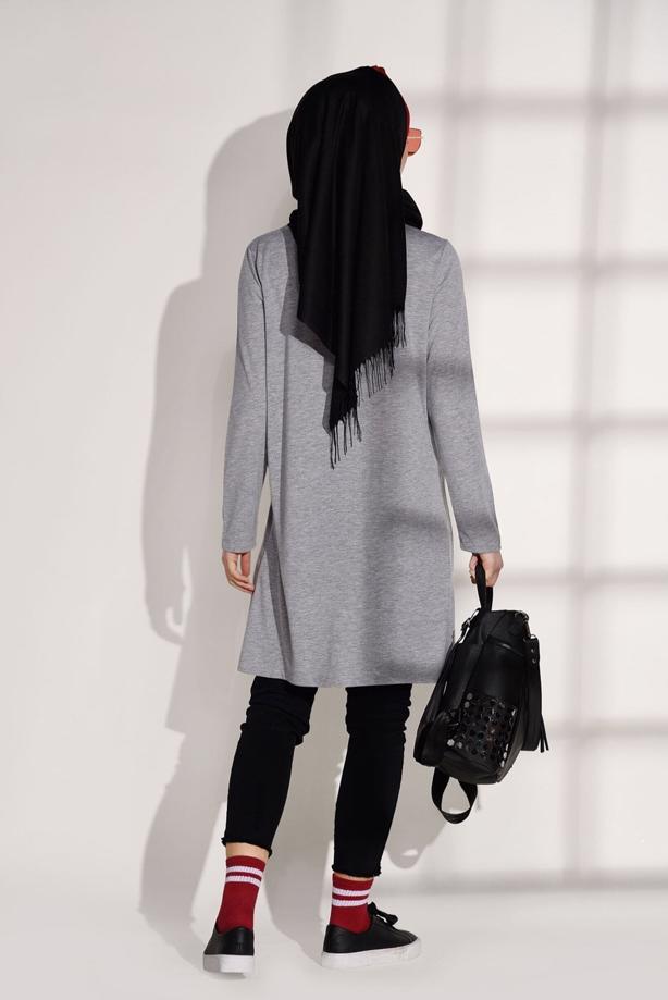 Vêtements hijab  T 17315 Allday-Spor Tunik - TRENDTESETTÜR