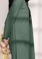 Tesettür giyim YEŞİL BASİC SPOR TUNİK 17315 