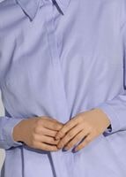 Tesettür giyim MOR ERKEK YAKA GİZLİ DÜĞMELİ TUNİK 26615