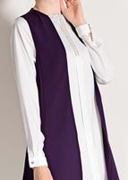 Tesettür giyim MOR T 26781 Elegance- Boncuk İşlemeli 2&prime;li Tunik