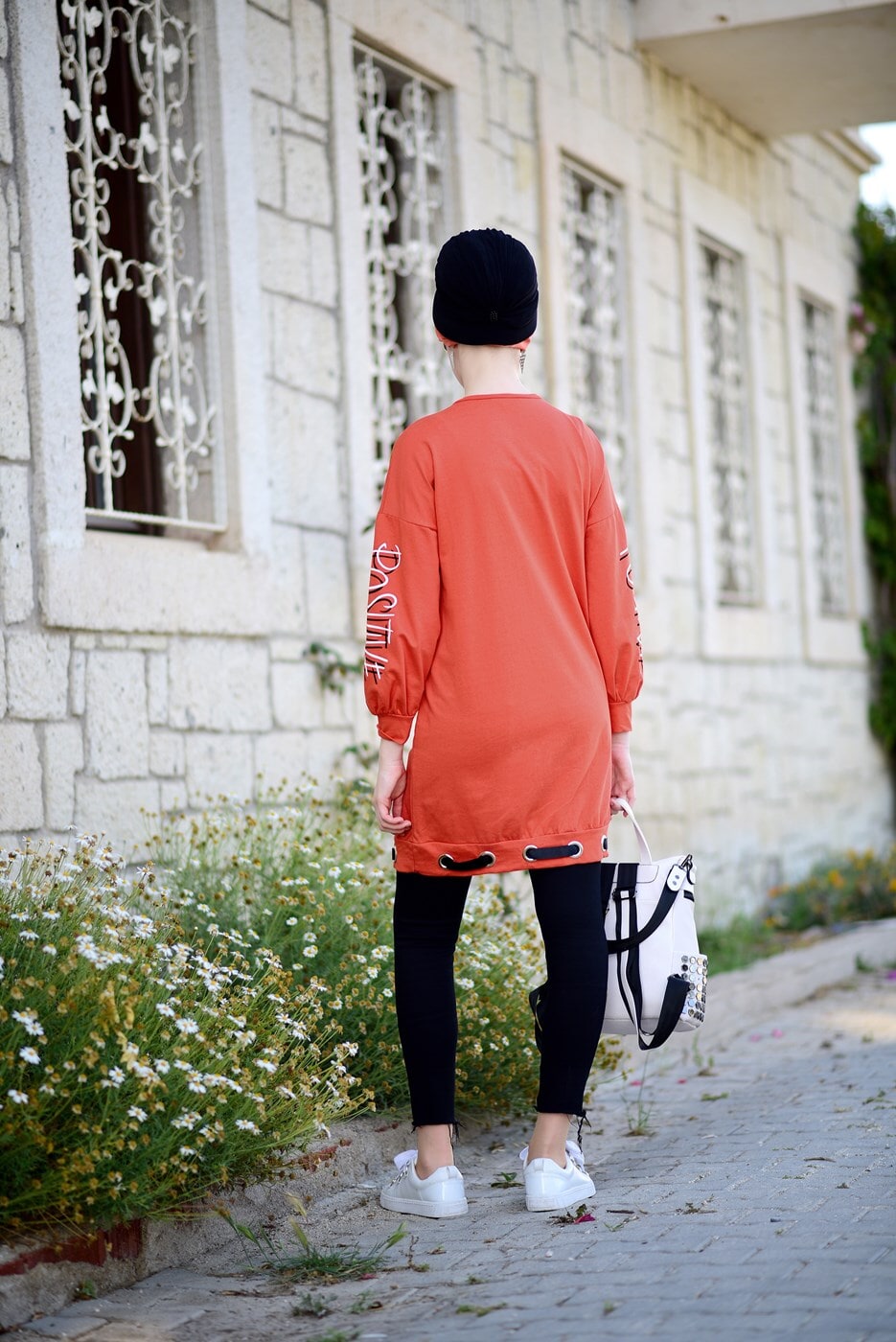 Tesettür giyim TURUNCU T 30361 İkoll- Spor Tunik