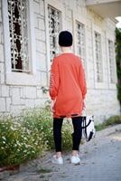 Tesettür giyim TURUNCU T 30361 İkoll- Spor Tunik