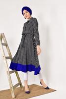 Hijab clothing BLACK PATTERNED TUNIC T 42032