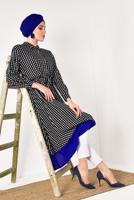 Hijab clothing BLACK PATTERNED TUNIC T 42032