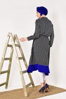 Hijab clothing BLACK PATTERNED TUNIC T 42032