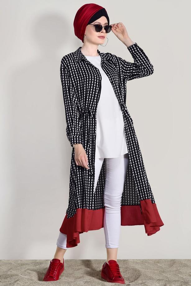 Hijab clothing  PATTERNED TUNIC T 42032 - TRENDTESETTÜR