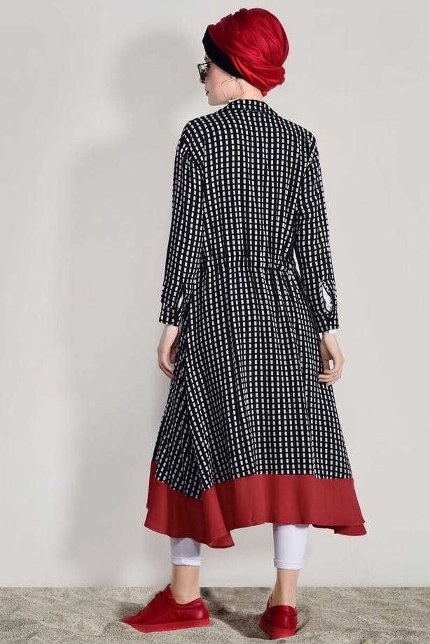 Hijab clothing  PATTERNED TUNIC T 42032 - TRENDTESETTÜR