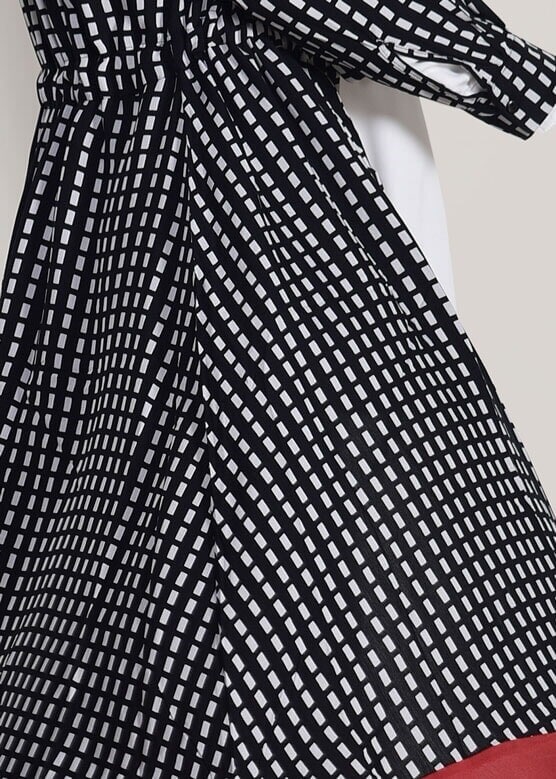 Vêtements hijab NOIR TUNIQUE À MOTIFS T 42032 