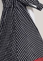 Tesettür giyim SİYAH ETEK UCU VOLANLI DESENLİ TUNİK T 42032