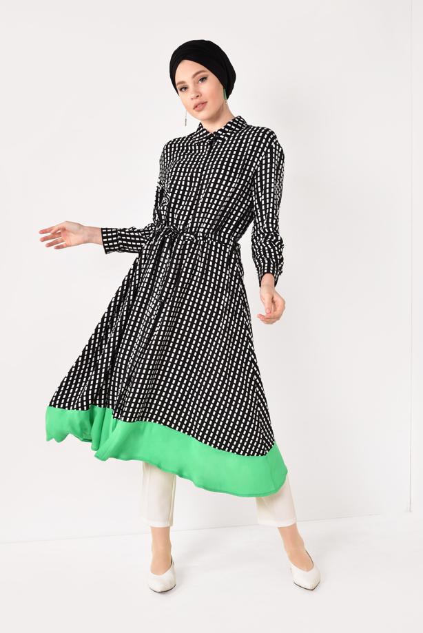 Hijab clothing  PATTERNED TUNIC T 42032 - TRENDTESETTÜR