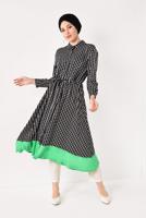 Hijab clothing GREEN PATTERNED TUNIC T 42032