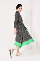 Hijab clothing GREEN PATTERNED TUNIC T 42032