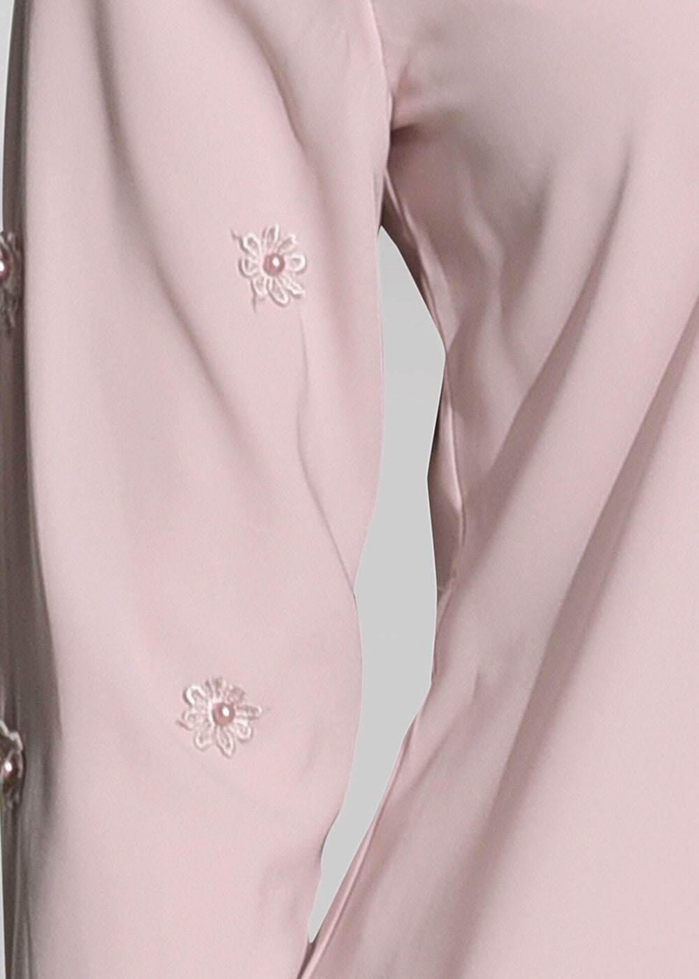 Tesettür giyim PUDRA T 52781 Elegance- Güpür Detaylı Tunik