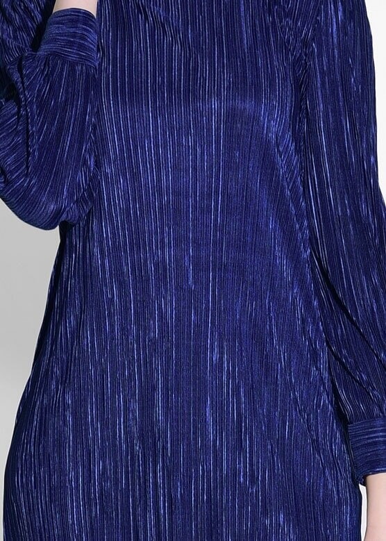 Tesettür giyim LACİVERT T 52961 İkoll- Piliseli Tunik