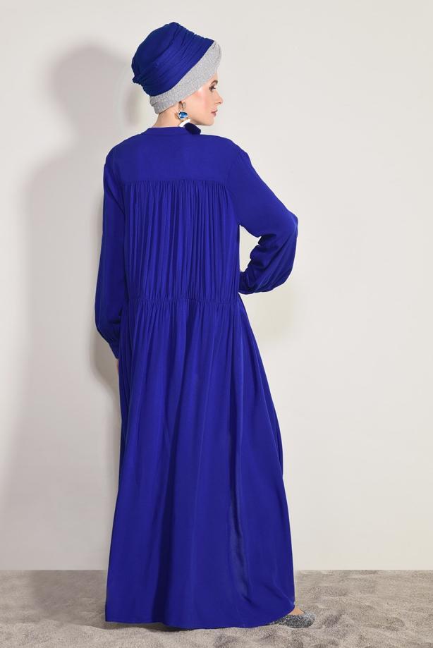 Hijab clothing  BUTTON DETAILED LONG TUNIC 54032 - TRENDTESETTÜR