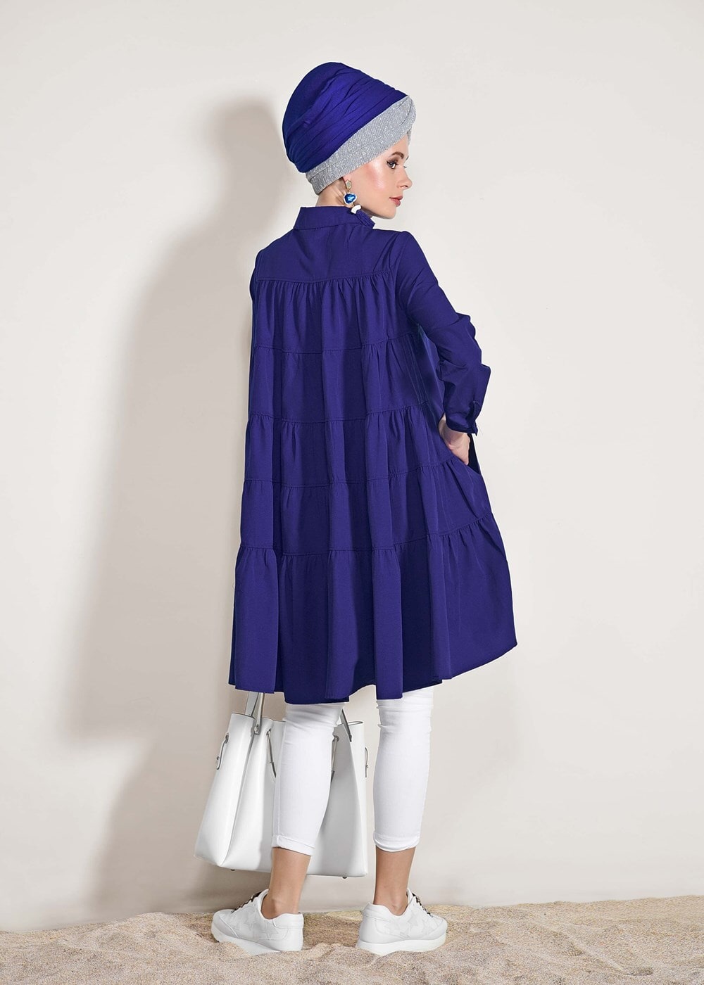 Vêtements hijab BLEU MARINE Tunique T 61016 