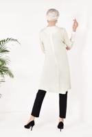 Tesettür giyim KREM İNCİ DETAYLI TUNİK 62781