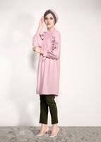 Tesettür giyim PUDRA MANŞETLERİ BAĞCIKLI TUNİK 84461 