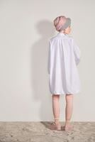 Tesettür giyim BEYAZ T 88012  H Fashion-Lastikli Tunik