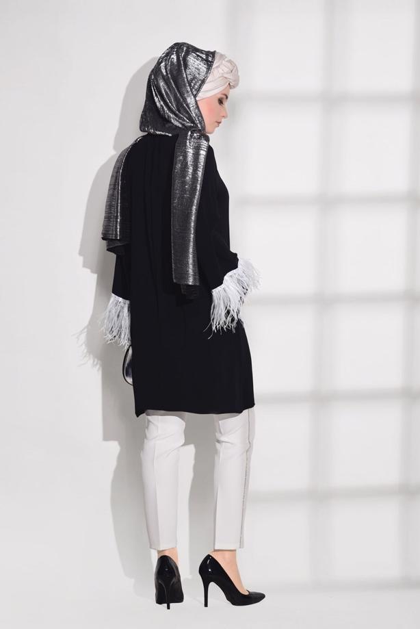 Vêtements hijab  LACE DETAILED TUNIC 99131    - TRENDTESETTÜR
