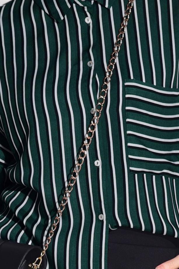 Vêtements hijab  Striped Blouse T 0015  - TRENDTESETTÜR