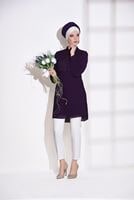 Tesettür giyim MOR T 0054 Loreen- Pilise Detaylı Tunik
