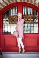 Tesettür giyim PUDRA T 0054 Loreen- Pilise Detaylı Tunik