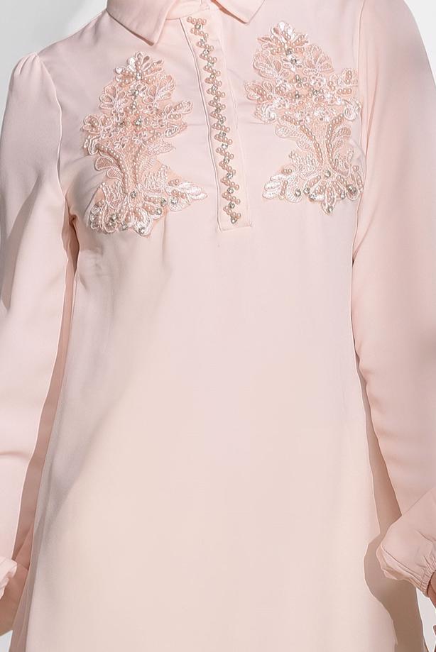 Vêtements hijab  BEAD EMBROIDERED TUNIC 0113  - TRENDTESETTÜR