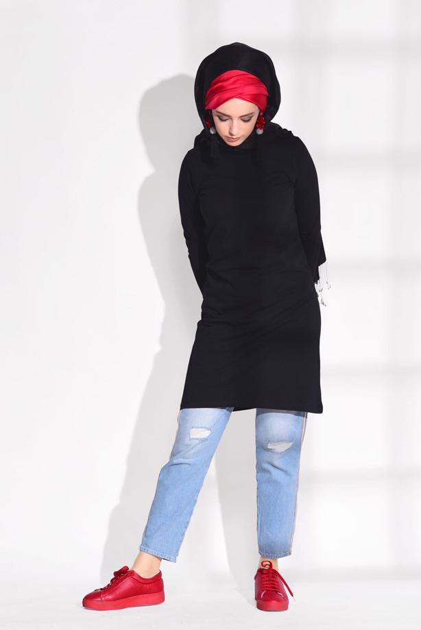 Vêtements hijab  COMBED COTTON TUNIC 121  - TRENDTESETTÜR