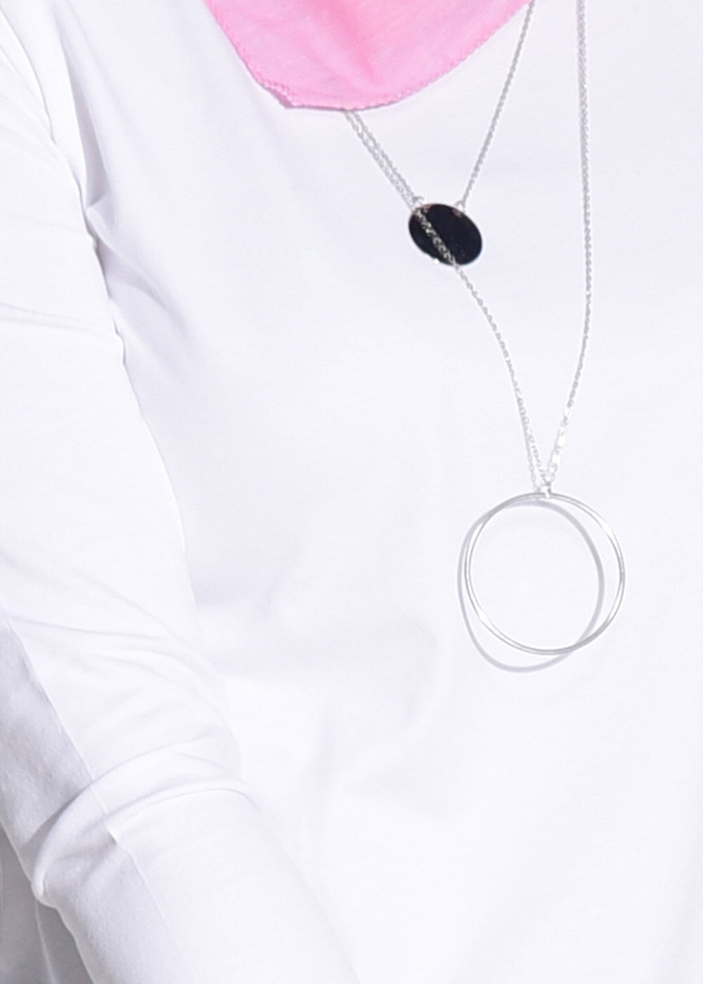 Hijab clothing WHITE COMBED COTTON TUNIC 121 