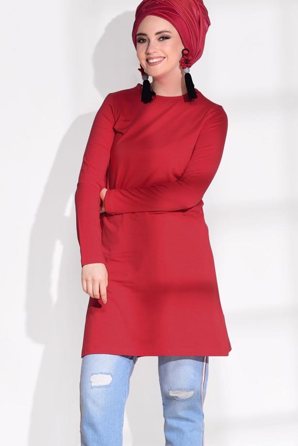 Vêtements hijab  COMBED COTTON TUNIC 121  - TRENDTESETTÜR