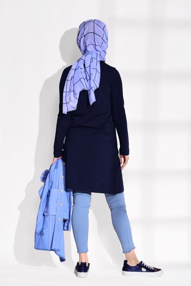 Vêtements hijab  COMBED COTTON TUNIC 121  - TRENDTESETTÜR