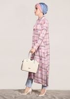 Vêtements hijab POUDRE TUNIQUE LONGUE IMPRIMÉ 0203