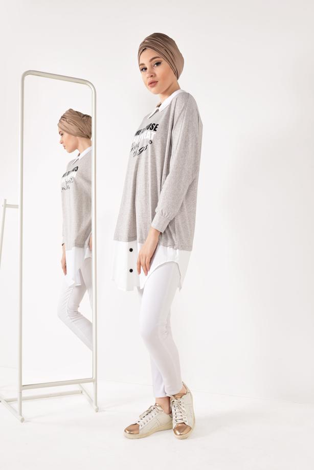 Hijab clothing  PRINTED SPORTS TUNIC 0246  - TRENDTESETTÜR