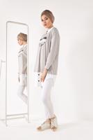 Hijab clothing BEIGE PRINTED SPORTS TUNIC 0246 