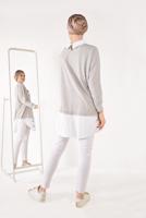 Hijab clothing BEIGE PRINTED SPORTS TUNIC 0246 